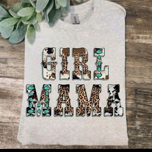 Girl mama shirt western country cute popular girl mom